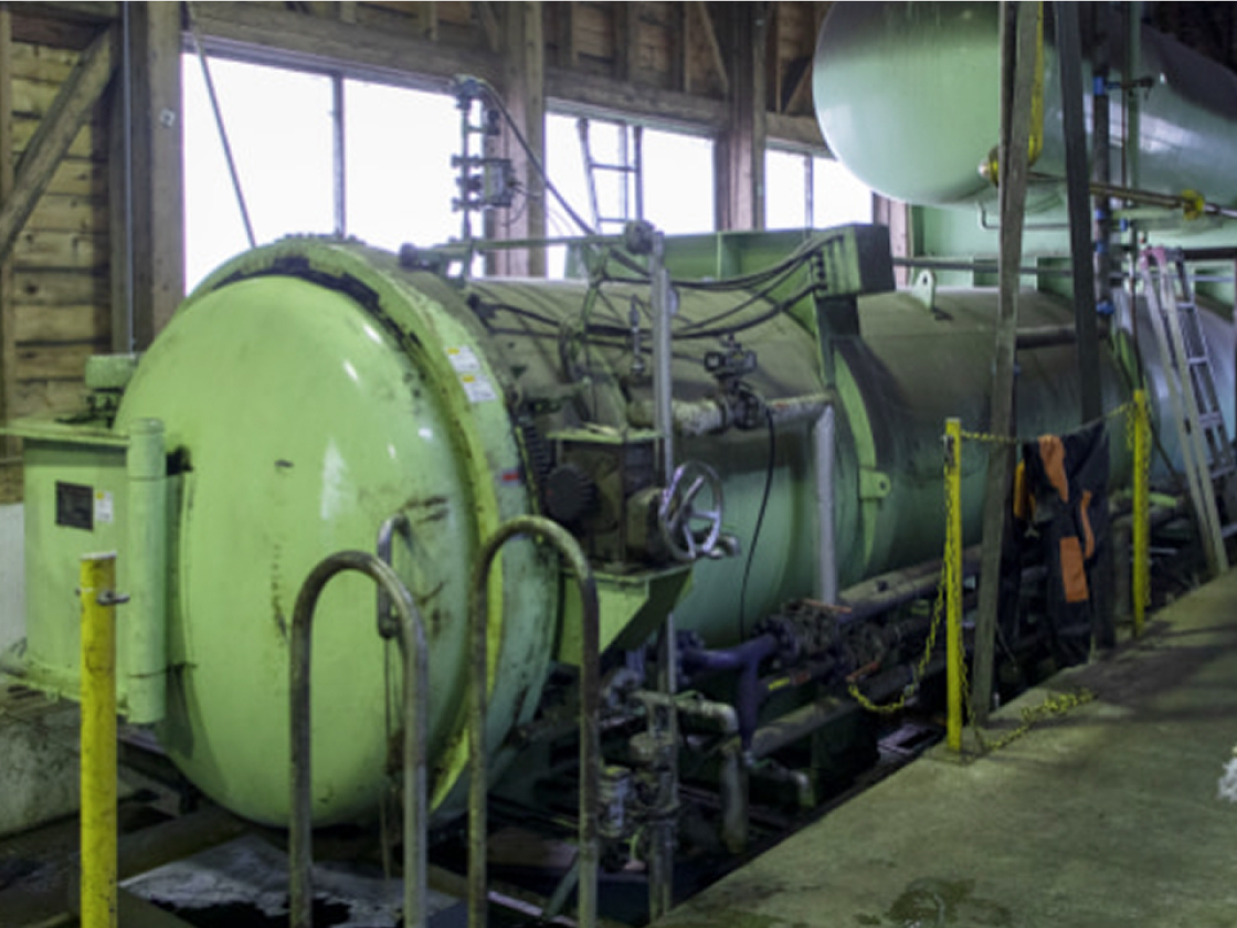 含浸処理の様子